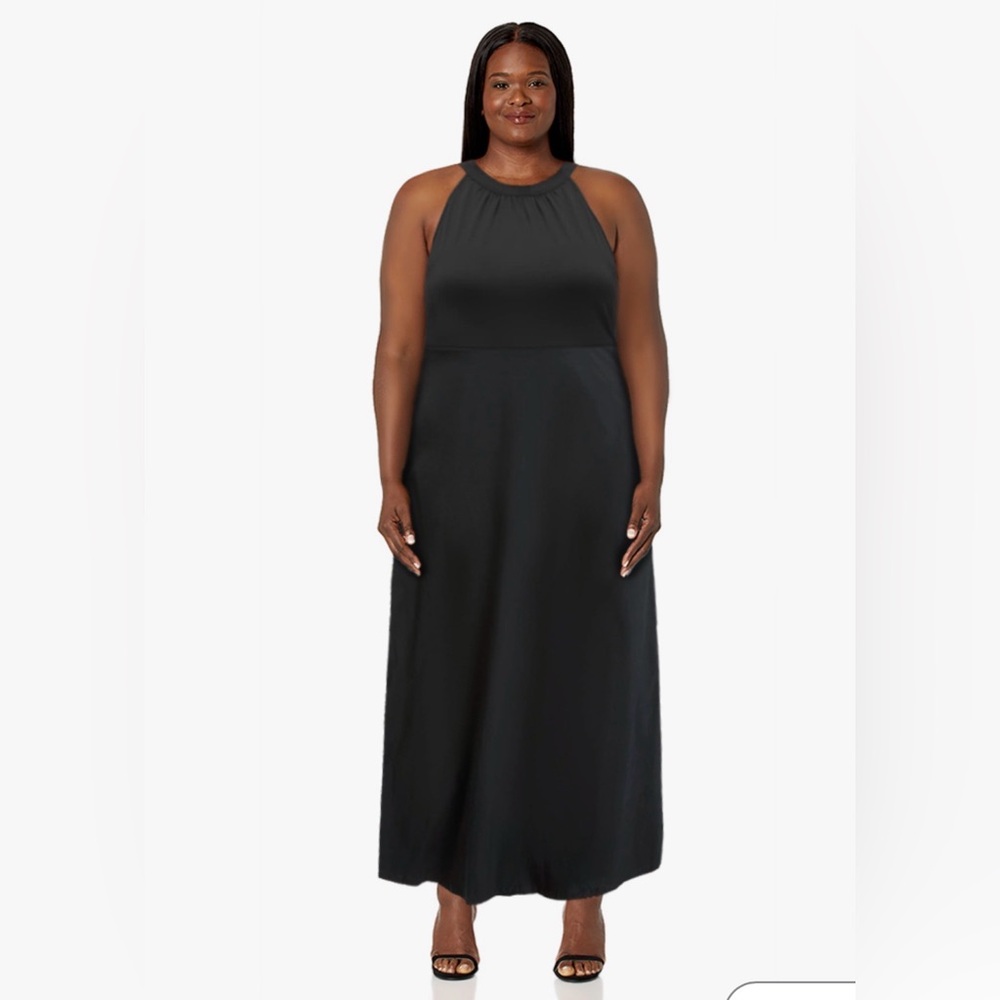 Black Halter Maxi Dress - Picture 6 of 6